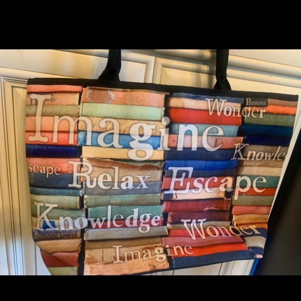 PASSIONS  Shoulder Bag  - Motivational - Multicolored - Zipped - Large